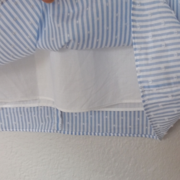 Lilly Pulitzer Ginger Dress Blue Peri Tint Blue White Stripe Swiss Dot 0 - Picture 10 of 15